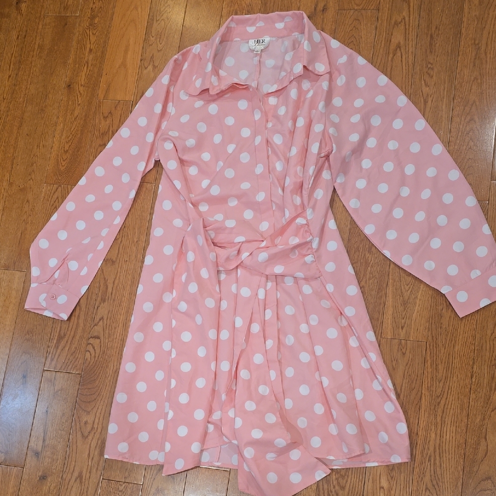 Pink Polka Dot Dress
